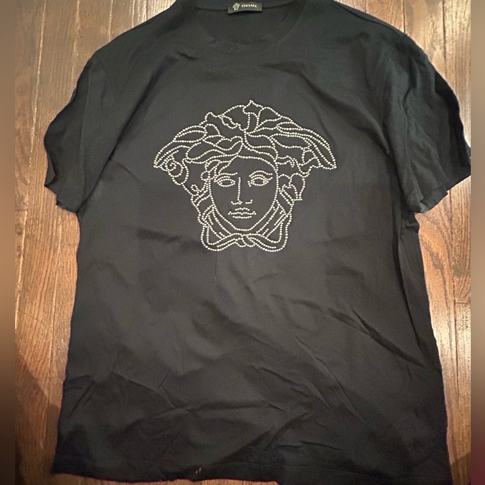 Versace Collection Basic Bejeweled Shirt - image 1